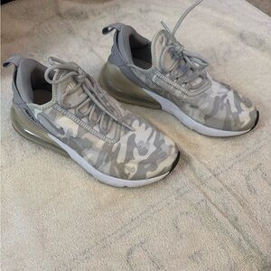 Nike Light Gray Camouflage Sneakers